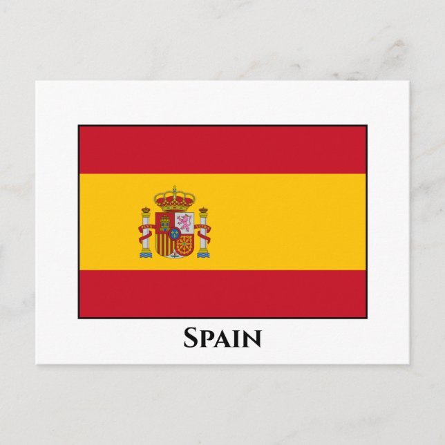 Spain (Spanish) Flag Postcard (Front)