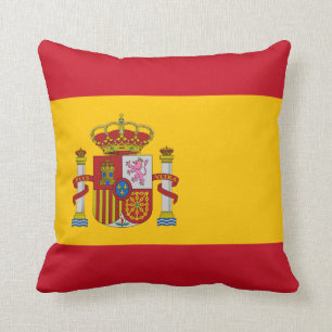 Spain (Spanish) Flag Throw Pillow