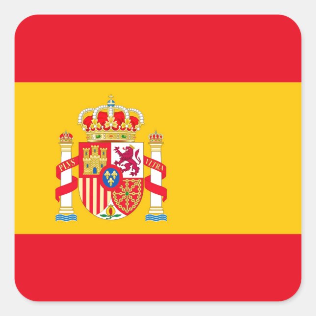 Spain Square Sticker (Front)
