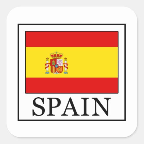 Spain Square Sticker