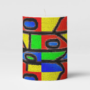 spain street painting,art pillar candle