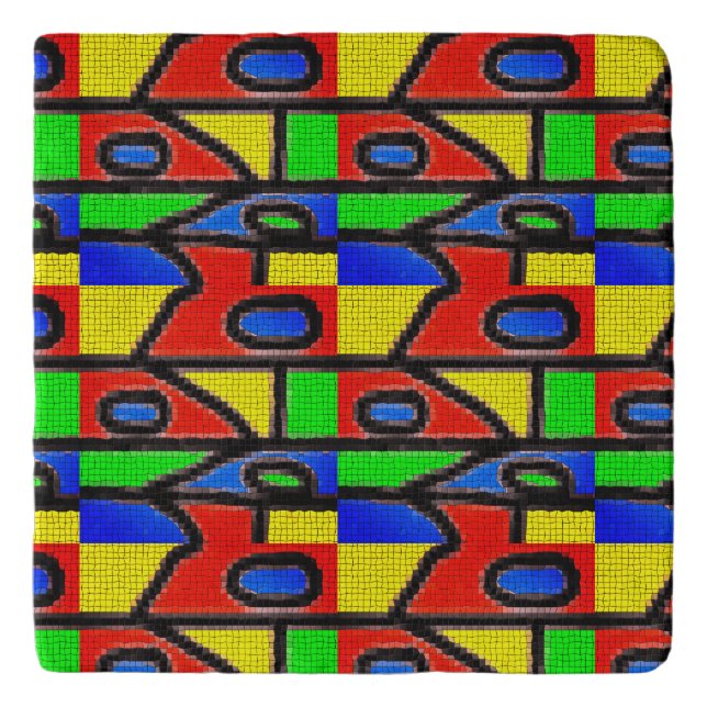 spain street painting,art trivet (Front)