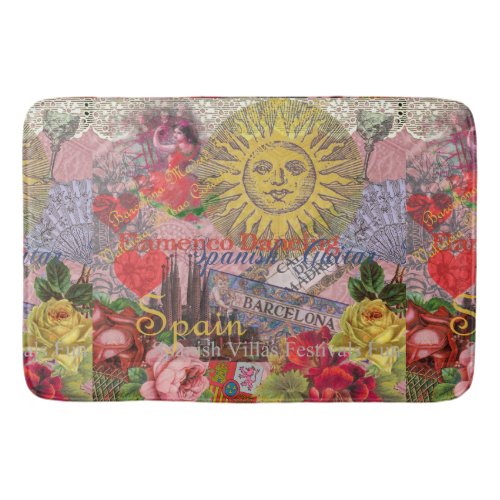 Spain Sunshine Spanish Travel Art Bath Mat