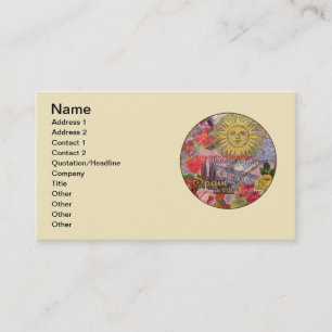 Spain Sunshine Spanish Travel Art Business Card