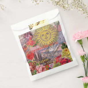 Spain Sunshine Spanish Travel Art Favor Bag