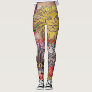 Spain Sunshine Spanish Travel Art Leggings