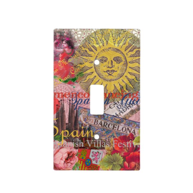 Spain Sunshine Spanish Travel Art Light Switch Cover (Front)