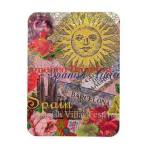 Spain Sunshine Spanish Travel Art Magnet