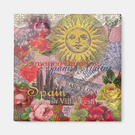 Spain Sunshine Spanish Travel Art Magnet