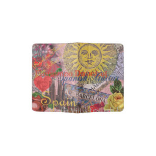 Spain Sunshine Spanish Travel Art Passport Holder