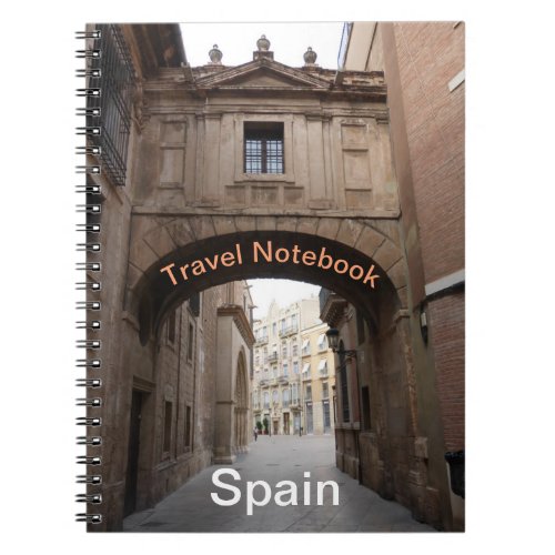 Spain Travel Destination Notebook