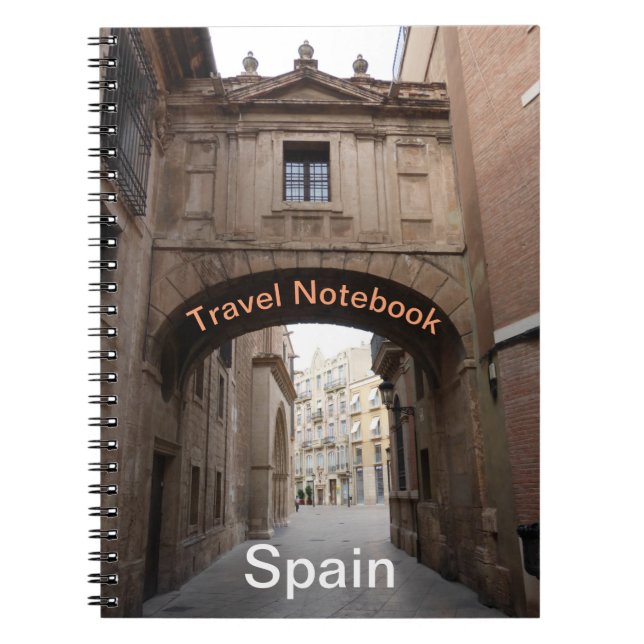 Spain Travel Destination Notebook (Front)