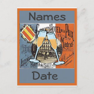 Spain Travel Postcard, edit text Postcard