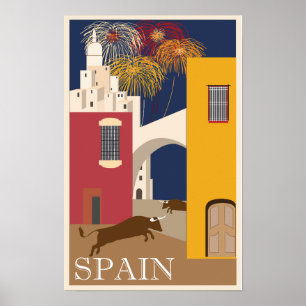 Spain Travel Poster