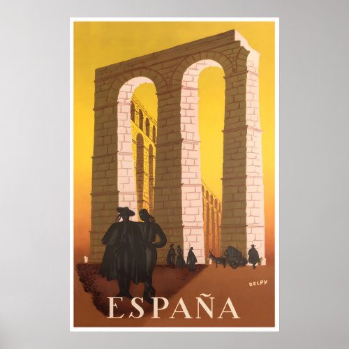Spain Travel Poster Spanish Art Henri Jacques
