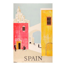 Spain travel poster vintage