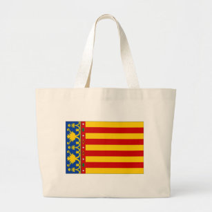 Valencia Bags Handbags Zazzle Spain Valencia Flag Large Tote Bag