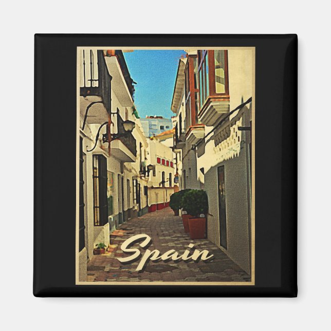Spain Vintage Travel Magnet (Front)