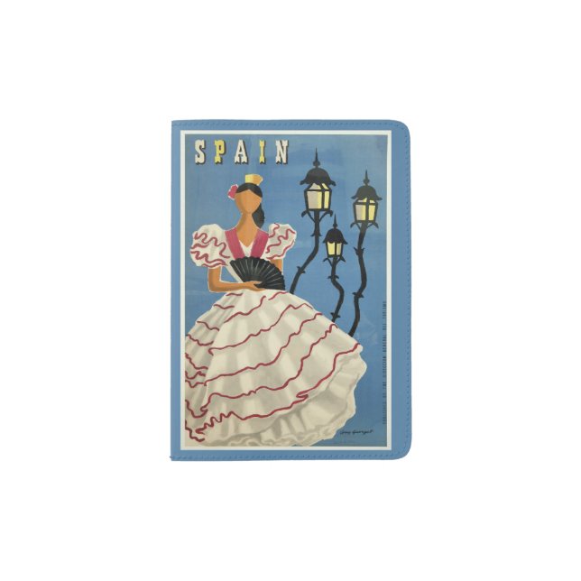 Spain Vintage Travel passport holder (Front)