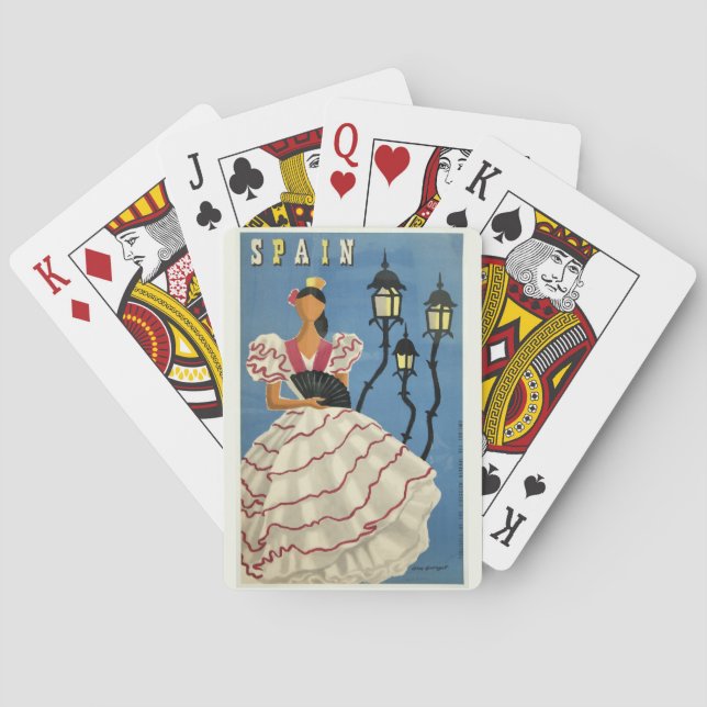 SPAIN Vintage Travel playing cards (Back)