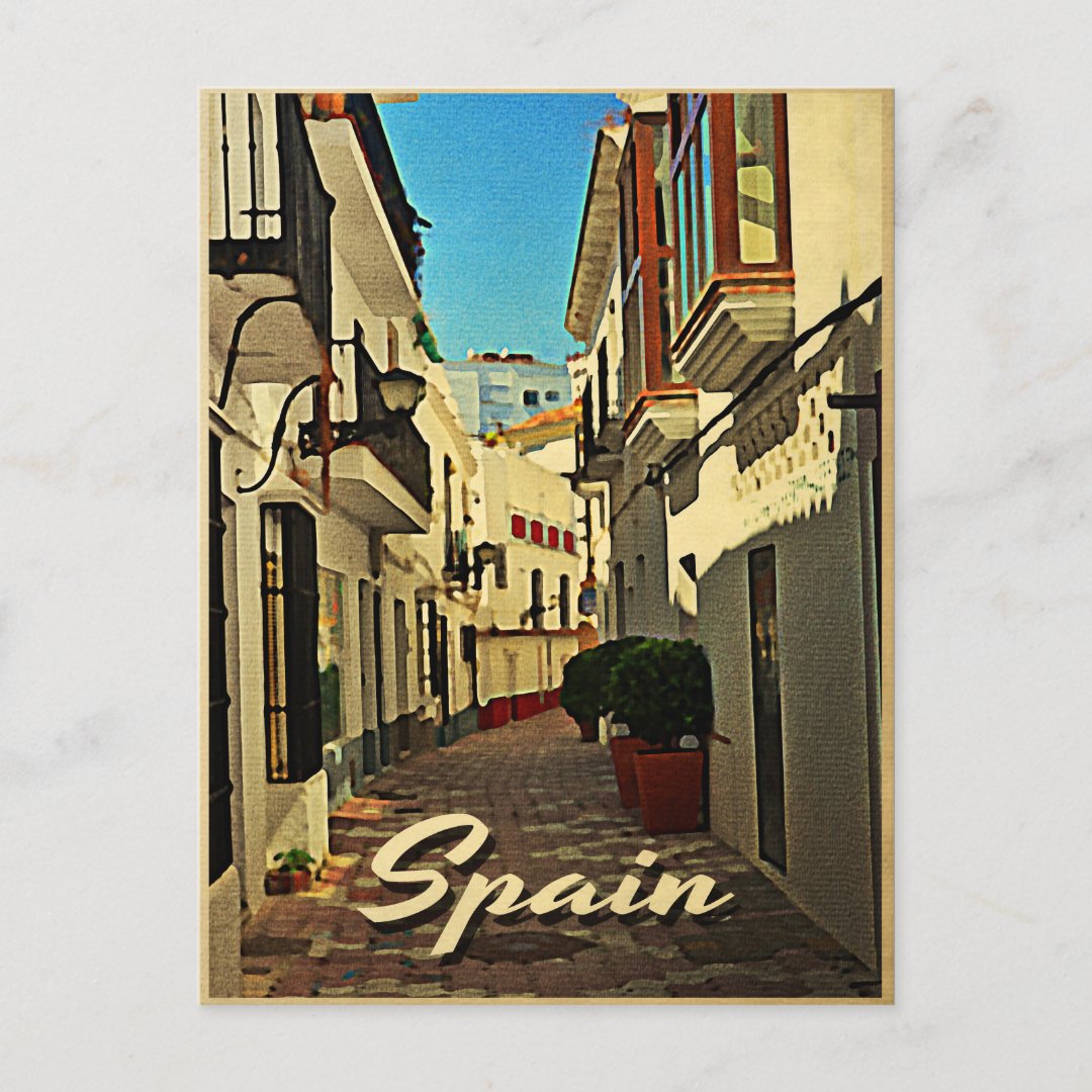 Spain Vintage Travel Postcard | Zazzle