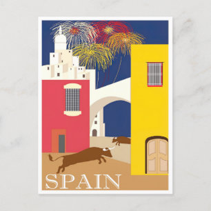Spain vintage travel postcard