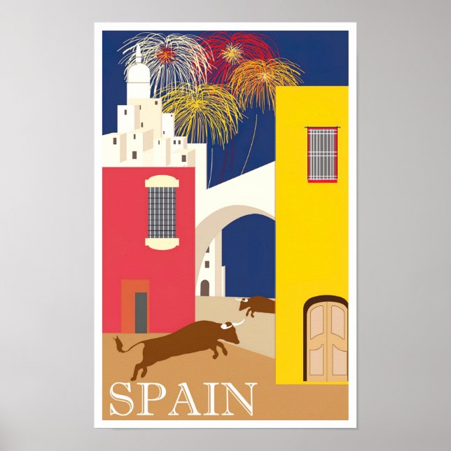 Spain vintage travel poster (Front)