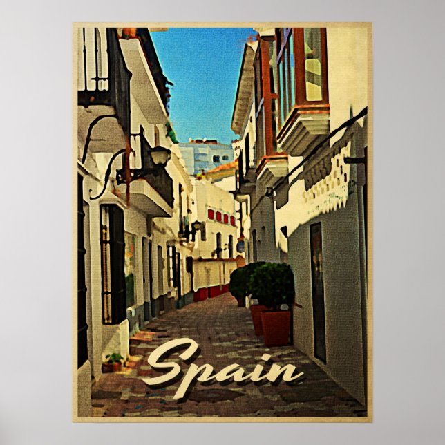 Spain Vintage Travel Poster (Front)