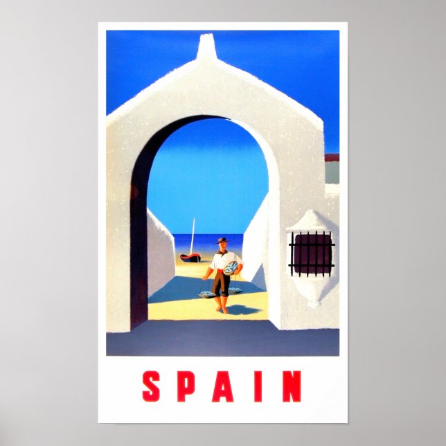 Spain vintage travel poster (Front)