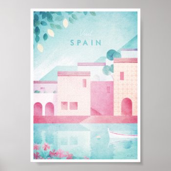 Spain Vintage Travel Poster by VintagePosterCompany at Zazzle
