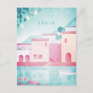 Spain Vintage Travel Poster - Art Postcard