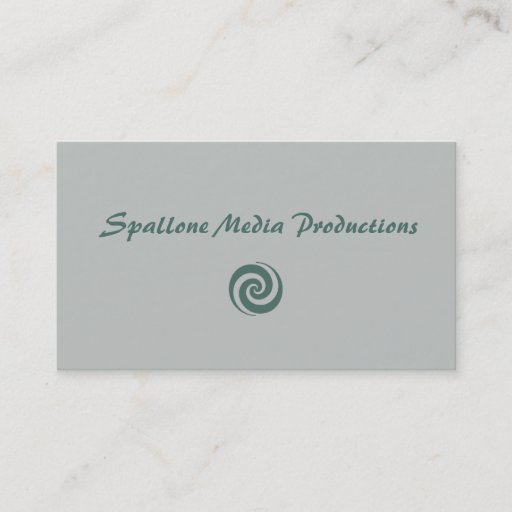Customizable Spallone Media Productions Business Card
