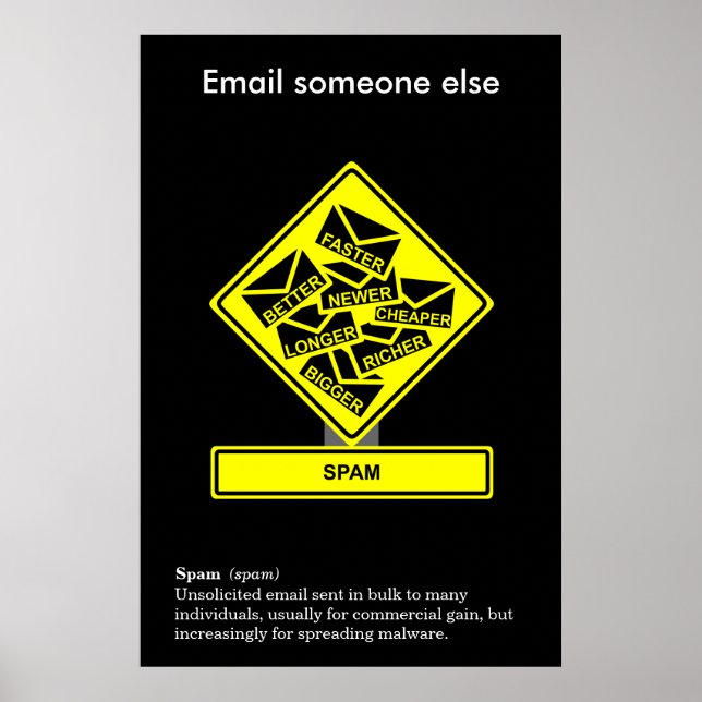 Spam Information Security Awareness Poster (Front)