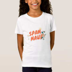 Spam Maui with Flowers   Musubi Maui T-Shirt