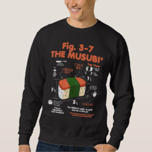 Spam Musubi Food Instruction Diagram Japanese Hawa Sweatshirt