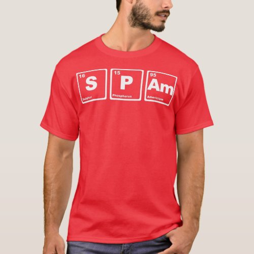 Spam Periodic Table Of Elements Canned  T_Shirt