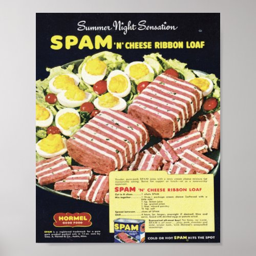 SPAM RIBBONS POSTER