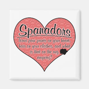 Spanador Paw Prints Dog Humor Magnet