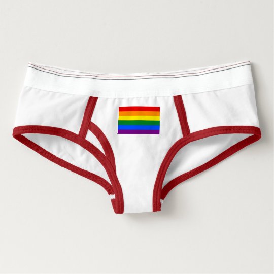 Spandex Women Underwear With Lgbt Pride Flag