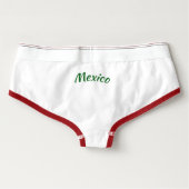 Spandex women underwear with Mexico flag (Back)