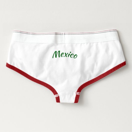 Spandex women underwear with Mexico flag (Back)