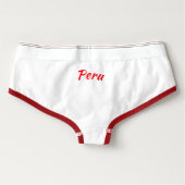 Spandex women underwear with Peru flag (Back)