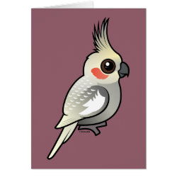 Spangled Cockatiel Greeting Card