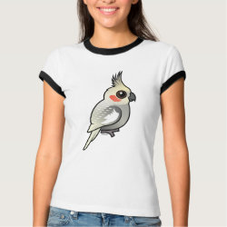 Spangled Cockatiel Ladies Ringer T-Shirt