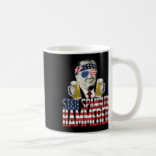 Spangled Hammered President Donald Trump Beer Love Coffee Mug