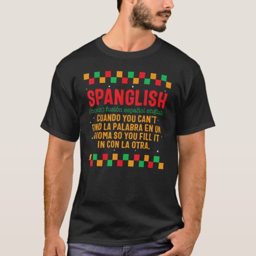 Spanglish Spanish English Definition Cottagecore M T_Shirt