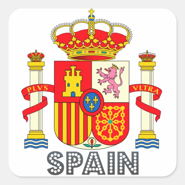 Spaniard Emblem Square Sticker (Front)