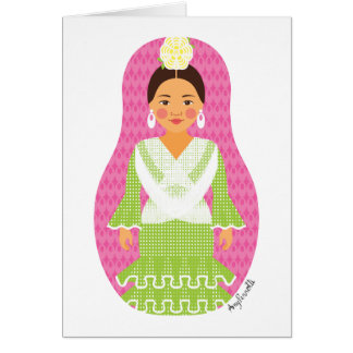 Spaniard Matryoshka Card