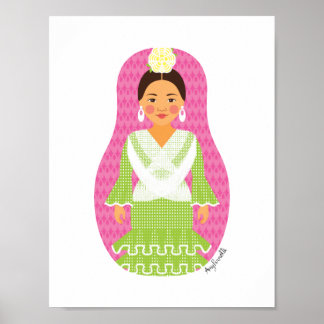 Spaniard Matryoshka Poster