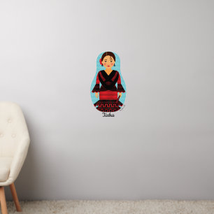 Spaniard Red Dress Matryoshka Wall Decal